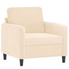 vidaXL Ensemble de canap&eacute;s 4 pcs coussins d&eacute;coratifs et coussins Cr&egrave;me