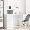 vidaXL Bureau avec tiroir Blanc 140 x 49 x 76 cm Bois d'ing&eacute;nierie