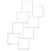 vidaXL &Eacute;tag&egrave;re murale cube Blanc 90x15x119 cm Bois d&rsquo;ing&eacute;nierie