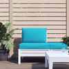 vidaXL Coussins de palette lot de 2 turquoise tissu Oxford