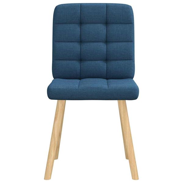 vidaXL Chaises &agrave; manger lot de 2 bleu tissu
