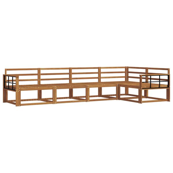 vidaXL Ensemble de canap&eacute;s d'ext&eacute;rieur 5 pcs Naturel