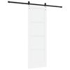 vidaXL Porte coulissante Blanc 73,5 x 211 cm Pin massif