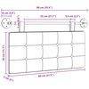 vidaXL T&ecirc;te de lit suspendue Montage mural tissu