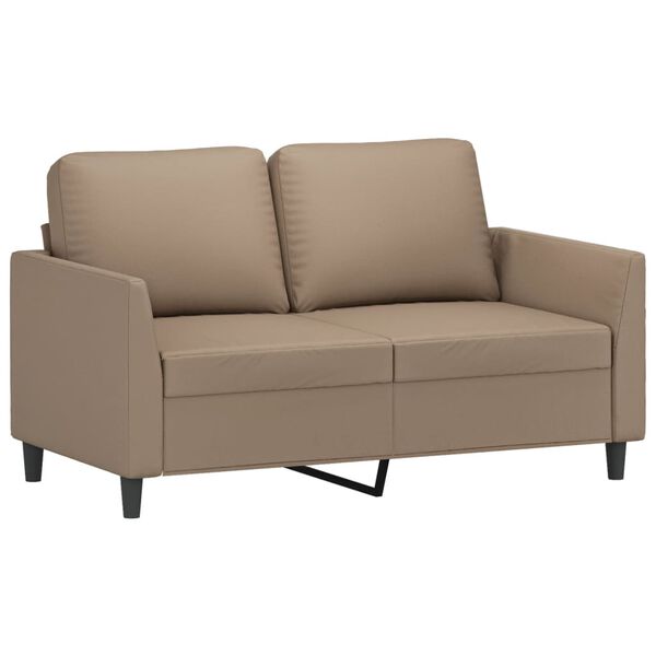 vidaXL Canap&eacute; &agrave; 2 places Cappuccino 120 cm Similicuir