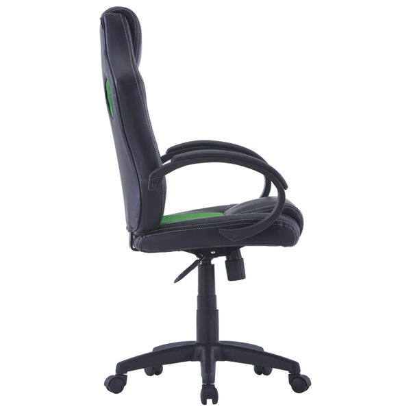vidaXL Chaise de jeu Vert Similicuir