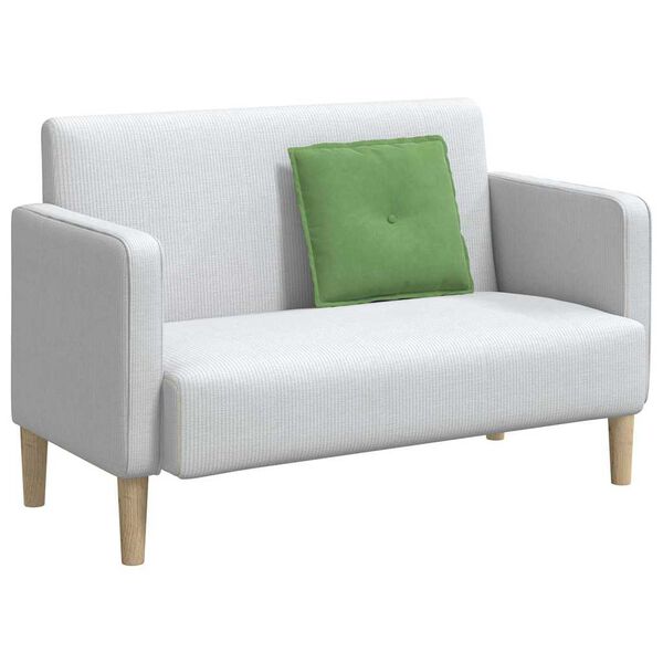 vidaXL Coussin de Dos Vert clair 50 x 45 cm Tissu en velours c&ocirc;tel&eacute;