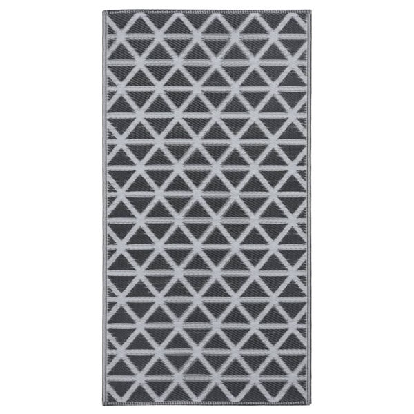 vidaXL Tapis d'extérieur ARAKIL Noir 80x150 cm PP