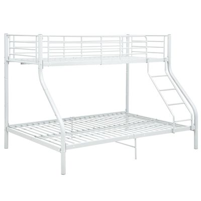 vidaXL Cadre de lit superposé sans matelas Blanc 140x200 cm/90x200 cm