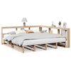 vidaXL Lit biblioth&egrave;que sans matelas 200x200 cm bois massif de pin