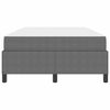 vidaXL Cadre de lit avec matelas Gris clair 120 x 190 cm tissu