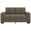 vidaXL | Canap&eacute; Loveseat | avec coussin Gris fonc&eacute; Cuir synth&eacute;tique