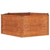vidaXL Lit sur&eacute;lev&eacute; de jardin rouill&eacute; 129x129x45 cm acier corten