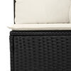 vidaXL Ensemble de Canap&eacute;s avec coussin 8 pcs Noir et Cr&egrave;me polyrotin