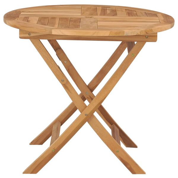 vidaXL Table pliable de jardin 85x76 cm Bois de teck solide