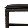 vidaXL Ensemble &agrave; manger de jardin 13 pcs coussins noir r&eacute;sine tress&eacute;e