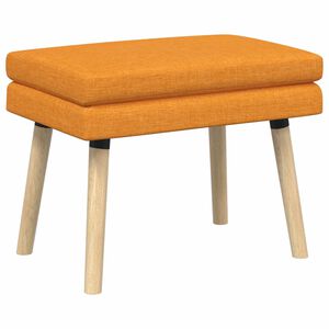 vidaXL Banc &agrave; double couche Jaune fonc&eacute; 60 x 40 x 46 cm Tissu