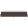 vidaXL Lit &agrave; ressorts avec matelas Marron fonc&eacute; 180 x 200 cm tissu