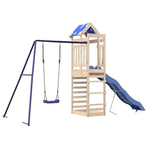 vidaXL Aire de jeux d'ext&eacute;rieur bois de pin massif