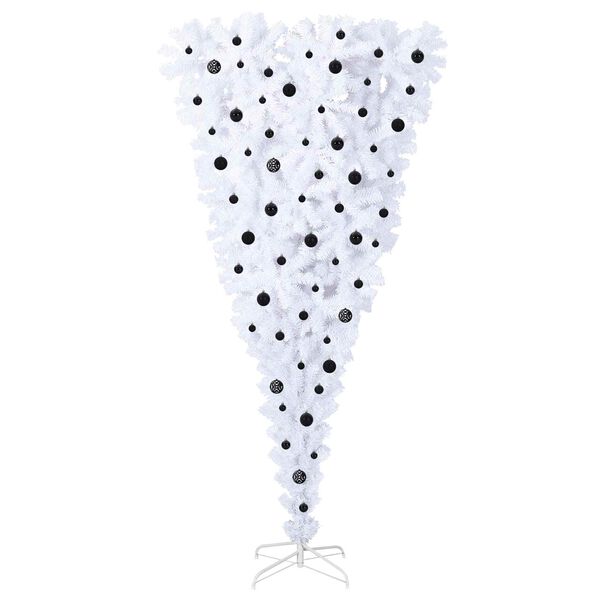 vidaXL Sapin de No&euml;l artificiel avec 300 LED Blanc 240 cm PVC et Acier
