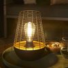 Luxform Lampe &agrave; LED de table de jardin Chelsea Cuivre et marron