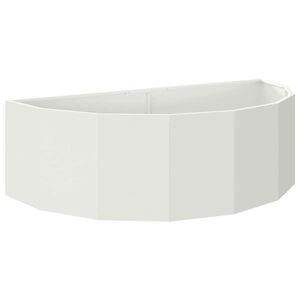 vidaXL Jardini&egrave;re Blanc 120 x 60 x 35 cm Acier