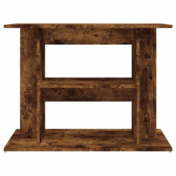 vidaXL Support d'aquarium Ch&ecirc;ne fum&eacute; 80x35x60 cm Bois d'ing&eacute;nierie