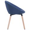 vidaXL Chaises &agrave; manger lot de 2 bleu tissu