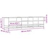 vidaXL Meuble TV ch&ecirc;ne sonoma 180x40x46 cm bois d'ing&eacute;nierie