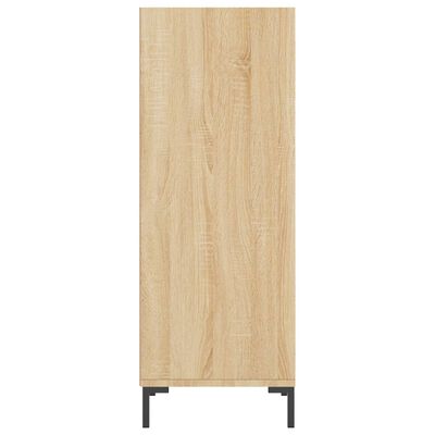 vidaXL Buffet chêne sonoma 34,5x32,5x90 cm bois d'ingénierie