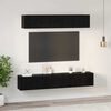 vidaXL Ensemble meuble TV 5 pcs Ch&ecirc;ne noir Bois d'ing&eacute;nierie
