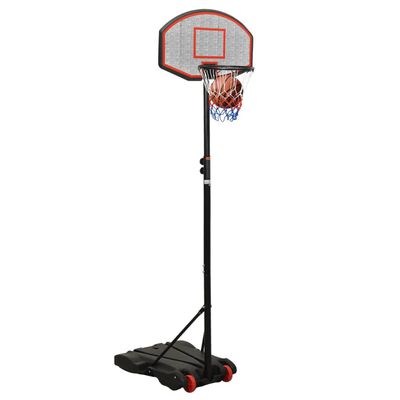 vidaXL Support de basket-ball Noir 216-250 cm Polyéthylène