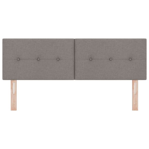 vidaXL T&ecirc;te de lit r&eacute;glable en hauteur Taupe 144 cm tissu