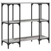 vidaXL Table console sonoma gris 102x35x90 cm bois d'ing&eacute;nierie