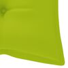vidaXL Banc de jardin empilable et coussin 128,5cm Bois de teck massif