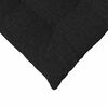 vidaXL Coussins de si&egrave;ge 4 pcs Noir 40 x 40 x 6 cm tissu