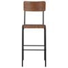 vidaXL Chaises de bar lot de 6 contreplaqu&eacute; solide et acier