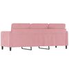 vidaXL Canap&eacute; &agrave; 3 places Rose 180 cm Velours