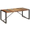 vidaXL Table &agrave; d&icirc;ner 200x100x75 cm Bois de r&eacute;cup&eacute;ration solide