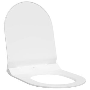 vidaXL Si&egrave;ge de toilette R&eacute;glable Blanc 50 x 36,5 x 5 cm Polypropyl&egrave;ne