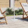 vidaXL Socle de parasol Blanc 40x40x32 cm Fonte