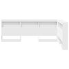 vidaXL T&ecirc;te de lit de rangement Blanc 120 cm Bois d'ing&eacute;nierie