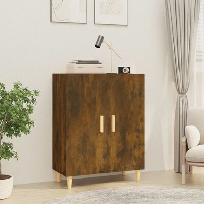 vidaXL Buffet Chêne fumé 70x34x90 cm Bois d'ingénierie