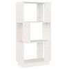 vidaXL Biblioth&egrave;que/S&eacute;parateur de pi&egrave;ce Blanc 51x25x101 cm Pin massif