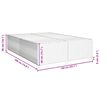 vidaXL Cadre de lit sans matelas gris clair 140x190 cm tissu