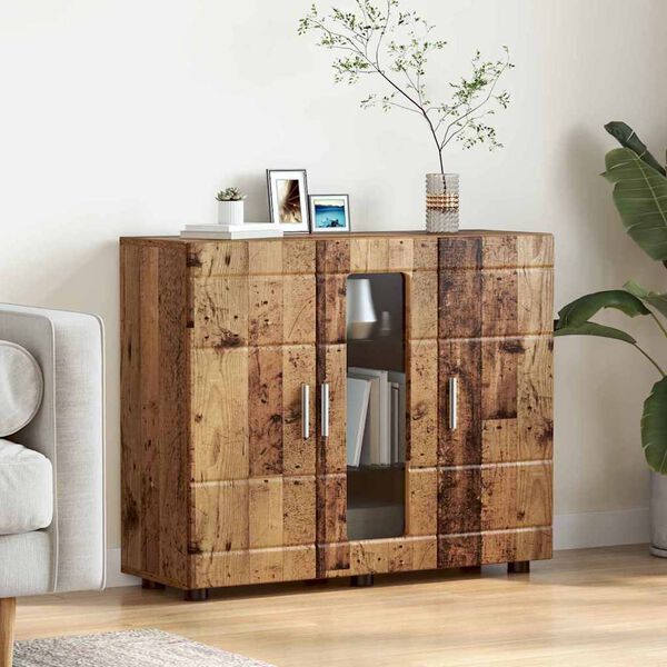 vidaXL Cabinet en Bois avec stockage Bois ancien 88,5 x 30,5 x 73 cm