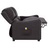 vidaXL Fauteuil de massage inclinable 2places noir brillant similicuir