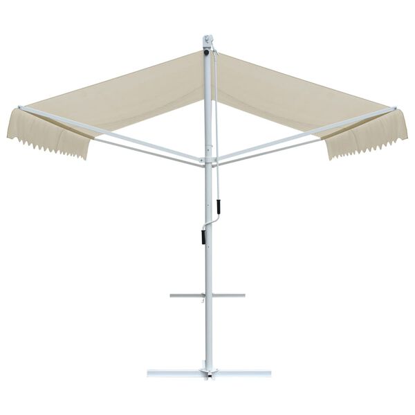 vidaXL Auvent sur pied 4x3 m Cr&egrave;me
