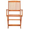 vidaXL Ensemble &agrave; manger d'ext&eacute;rieur pliable 7 pcs Bois d'eucalyptus