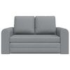 vidaXL Canap&eacute;-Lit 60cm Gris clair tissu